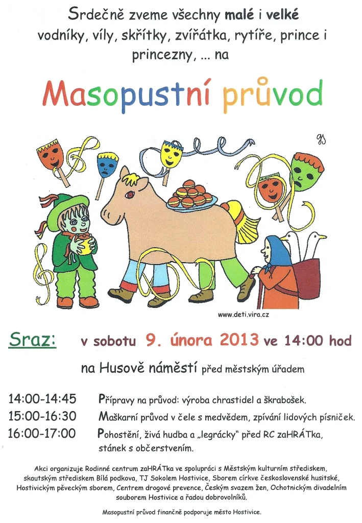 Pozvanka Masopust Pozvanka Masopust