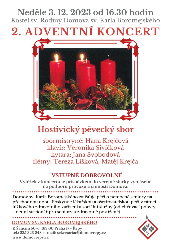 Druhy adventni koncert 2023 plakat