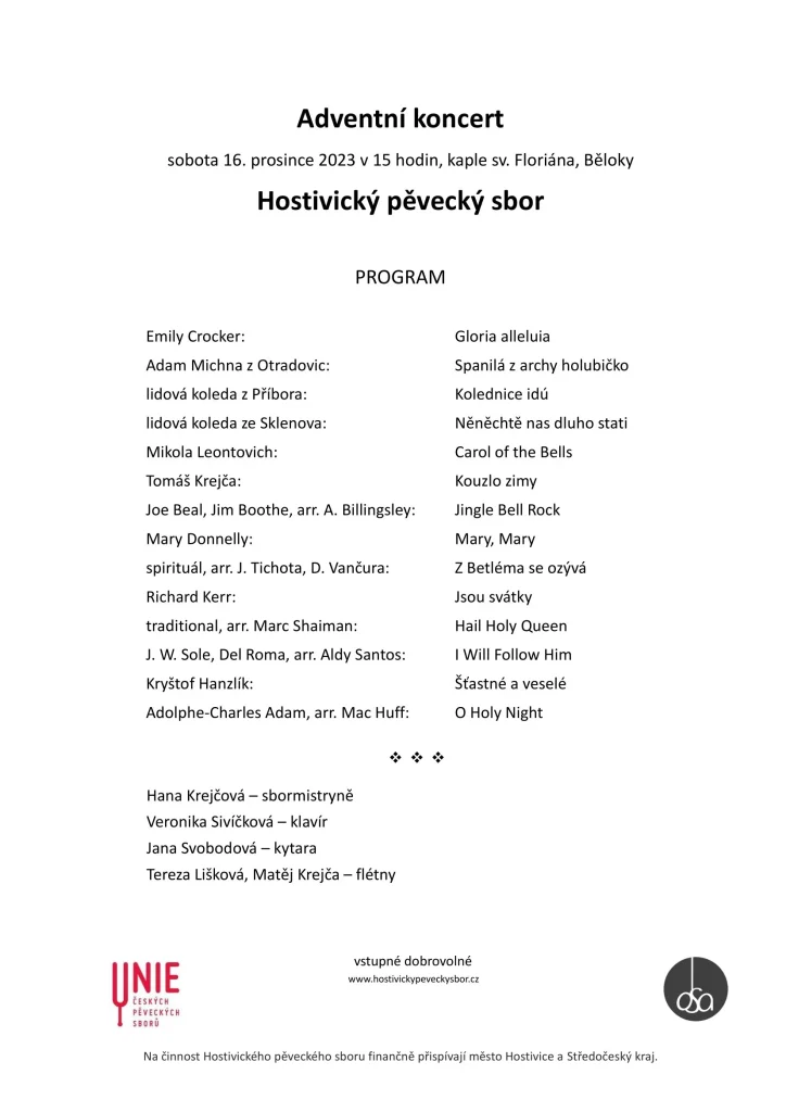 Program Beloky 2023 12 16